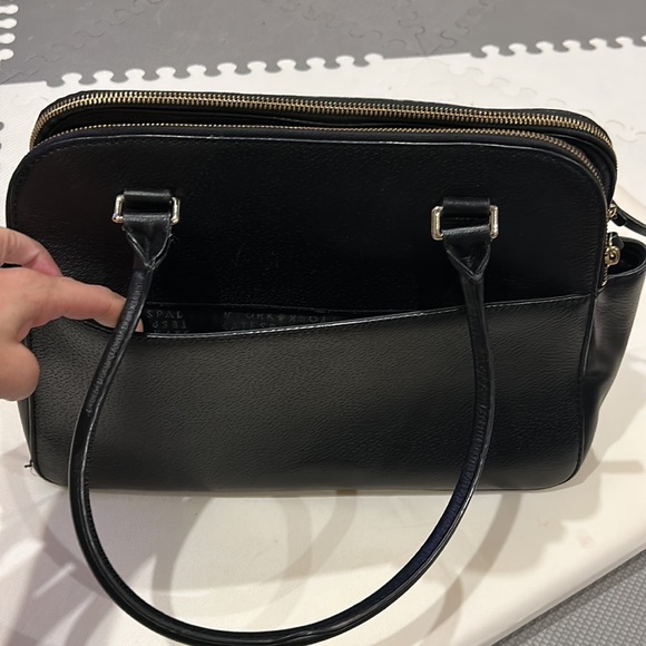 Kate Spade NY "Grove Street" Black Leather Shoulder Tote Bag black #WKRU4570 - Picture 5 of 15